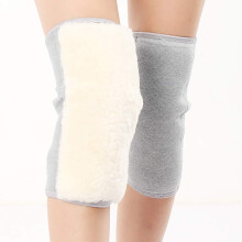 2 Pairs Winter Knee Warmers for Women & Men, Thick Thermal Knee Brace Sleeves Compatible with Joint Pain/Arthritis, Gray L