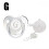 Baby Pacifier with Rhinestone Clip Personalized Initials 1