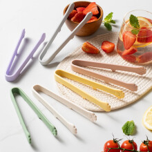 1Pc-Cat Tongs, 7-Inch, Gray, Suitable for Kitchen, Barbecue, Picnic, Hot Food