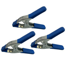 3Pcs 6Inch Spring Clamp A-Shaped Metal Craft Clips Large Super Heavy Duty Fixing 3Pcs Blue