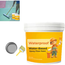 Water-Based Epoxy Floor Paint Waterproof Light Gray 2 pcs