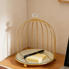Wrought Iron Gold Dessert Stand Single Tier