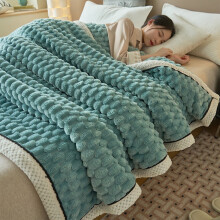 Flannel Fleece Blanket Extra Thick Double Layer 1 pc