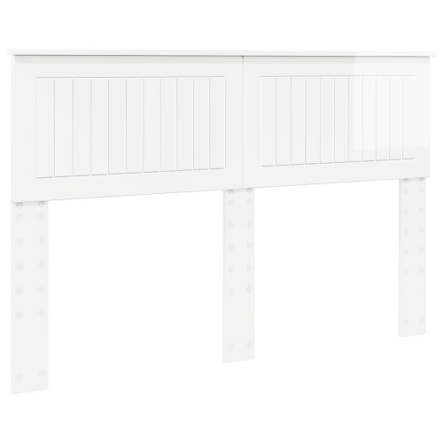 VidaXL vidaXL Headboard Gloss White Engineered wood 1