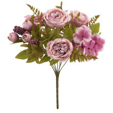 2026 New Artificial Peony Bouquet for Outdoor/Wedding Staircase Decoration – European Retro Style, Compatible with Outdoor Use