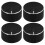 Volume Knobs Dimmer Switch Audio Dial Tuner Black 4 Pcs 1