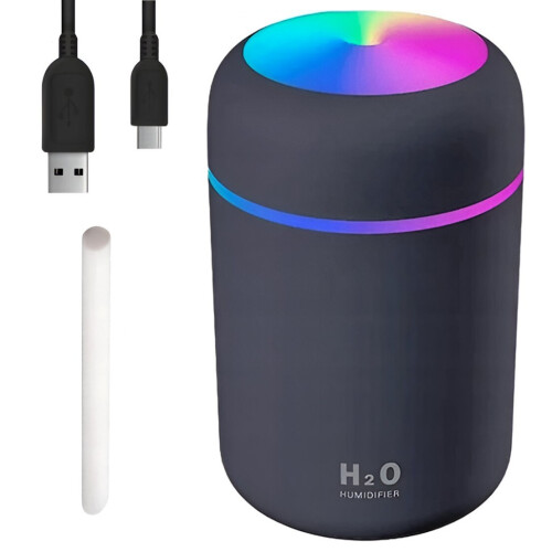 Luftfugter aromadiffuser farve LED-lampe USB