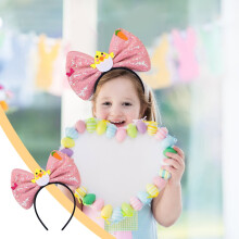 Easter Bunny Ears Headbands for Kids Holiday Dress-Up