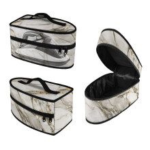Marble Pattern Portable Steamer Case Polyester Irons Accessories Travel Steam Iron Case for Travel Clothes Steamer, Case Only