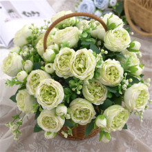 Artificial Flowers for Outdoors Rose Bouquet- Artificial Flower Home Decoration-wedding Bouquet-rose Wall(E)