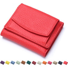 Slim Wallet for Women, Credit Card Holder RFID Blocking 6 Card Slots Leather Mini Credit Card Wallet Purse with Coin Pocket