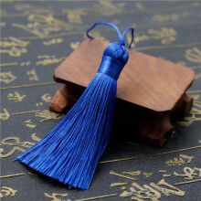 8cm Ice Silk Tassel Trim Key Chian Pendant Jewelry Making DIY 28 Colors Option-14# royalblue