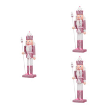 3pcs Nutcracker Doll Soldier Christmas Gift Holiday Decoration For Home