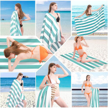 Travel Beach Towel Lightweight Quick Dry Beach Towel Sand Free Pool Towel Beach Party Accessories Summer Vacation Essentials Gift for Women Men