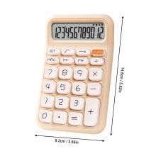12-Digit Portable Sugar Cube Calculator for Kitchen, Office & Home – Cute White Accounting Gadget, Gifts for Women, Compatible with Daily Use