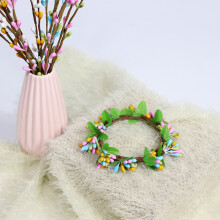 Spring Colorful Decorative Wreath Artificial Berry Wreath for Home Decoration, 2Pcs 8Cm Colorful