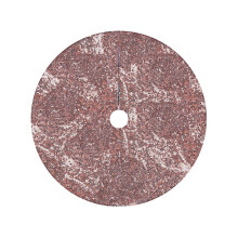23.6" Rose Gold Polyester Christmas Tree Skirt with Sequins – Compatible with Most Trees