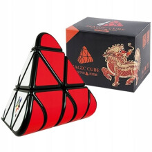 Brugerdefineret Pyraminx-terning Hvid Rød Lys Justerbar Pyramid