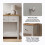 Vida Designs (Grey & Oak) Arlington 3 Drawer Console Table Hallway Unit 9