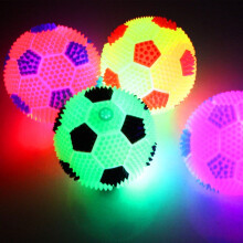 LED Light-Up Soccer Ball – Glow-in-the-Dark, Bouncy, Indoor/Outdoor, Stress Relief, Teens Gift, Compatible with Standard Play