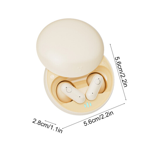 True Wireless Semi-In-Ear Earbuds Bluetooth 5.4 Beige 2