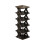Folding Shoe Rack Black Sturdy Plastic Compact 1-Tier 2