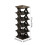 Folding Shoe Rack Black Sturdy Plastic Compact 1-Tier 3