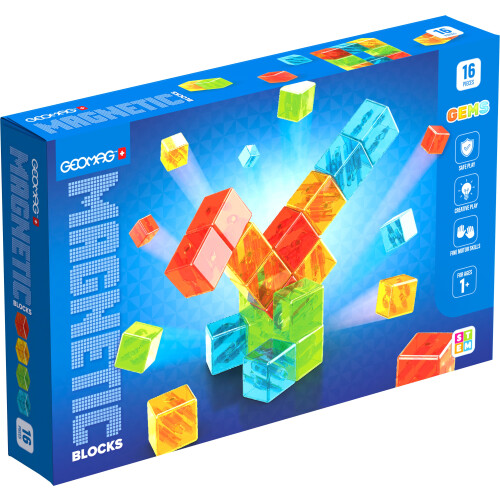 Geomag Gems Magnetické Bloky 16 Ks 1