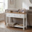 Vida Designs (White & Oak) Arlington 3 Drawer Console Table Hallway Unit 2