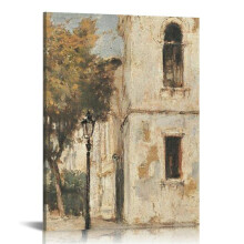 Vintage Venice Cityscape Canvas Print 12x16 in