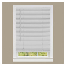 1" Vinyl Cordless Room Darkening Blinds, 64L x 36W in, Manual Pull-Up, Blackout Privacy, Ceiling/Outside Mount, Gray