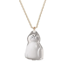 PVC Cat Hair Storage Necklace Pet Lover Lightweight Daily