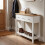 Vida Designs (White & Oak) Arlington 3 Drawer Console Table Hallway Unit 4
