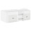 VidaXL vidaXL Loft Bed Frame with Cabinet 3 pcs White Engineered Wood 2