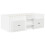 VidaXL vidaXL Loft Bed Frame with Cabinet 3 pcs White Engineered Wood 3
