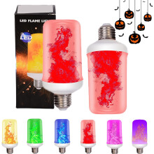 LED Flame Light Bulb with Gravity Sensing, 4 Modes Dynamic Torch Lamp, Compatible with E26/E27 Base, for Halloween & Bar Decor
