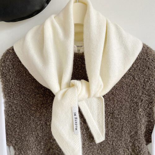 Wool Knitted Triangular Scarf Warm Warm Shawl New Triangle Knit Scarves Winter 1
