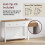 Vida Designs (White & Oak) Arlington 3 Drawer Console Table Hallway Unit 6