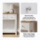 Vida Designs (White & Oak) Arlington 3 Drawer Console Table Hallway Unit 7