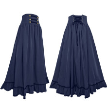 Maxi Skirts for Women Renaissance Skirt Medieval Womens Long Skirts Flowy Bohemian Pirate Skirts