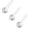 3Pcs Egg White Separator,Stainless Egg White Separator Non Egg White Separation Filter Egg White Protein Separation Tool,Material:Stainless Steel 1