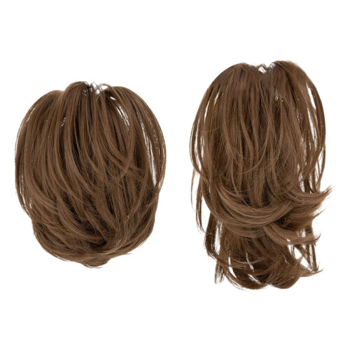 Natural Hair Extensions Messy Bun Piece with Bendable Wire