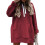 Το ζεστό, oversized φόρεμα με κουκούλα για γυναίκες, First Ones casual πουλόβερ με κορδόνι, 1