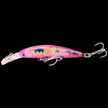 2 Bháit Chrua Minnow 7cm/3.7g le Dubhán, Coirníní Luaidhe & Snámhacht – Ag luí le Doingean, Breac, Liús, Snook, Bradán, Dearg