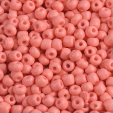 Wholesale 1000/500/200pcs 2mm 3mm 4mm Tiny Round Opaque Glass Loose Spacer Beads-Skin Pink-3mm (500pcs)