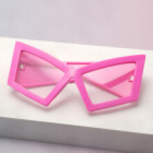 (Style 3)Trendy Big Frame Cat Eye Sunglasses With Shine Black And Gray Lenses For Poolside And Days Casual
