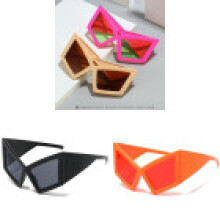 (Style 2)Trendy Big Frame Cat Eye Sunglasses With Shine Black And Gray Lenses For Poolside And Days Casual