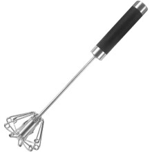 Batteur à œufs rotatif semi-automatique et batteur à œufs manuel, en acier inoxydable, ustensiles de cuisine pour mélanger, remuer, transformer