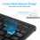 Bluetooth Keyboard Mini Keyboard 200mAh Rechargeable Keyboard Wireless Gaming Keyboard for PC Laptop Tablet Android iOS Windows 3