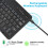 Bluetooth Keyboard Mini Keyboard 200mAh Rechargeable Keyboard Wireless Gaming Keyboard for PC Laptop Tablet Android iOS Windows 4